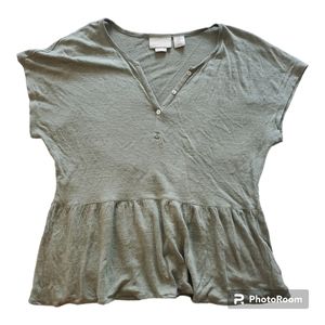 Cynthia Rowley 100% linen top size M